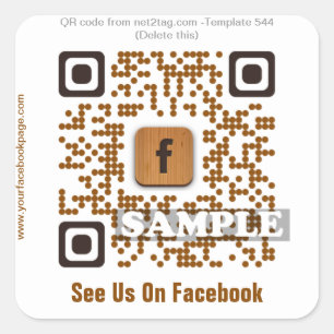 Aangepaste QR code sticker (QR code sjabloon QR#54