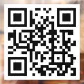 Aangepaste QR-code Stickers: Boost uw bedrijf Raamsticker (Vel 2)