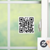 Aangepaste QR-code Stickers: Boost uw bedrijf Raamsticker (Huis)