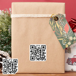 Aangepaste QR-code-stickers: geef je bedrijf een i Vierkante Sticker