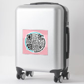 Aangepaste QR-code Stickers voor handelaren (Koffer)