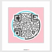 Aangepaste QR-code Stickers voor handelaren (Vel)