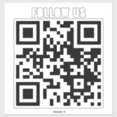 Aangepaste QR-code Storefront Business Window Menu Sticker (Vel)