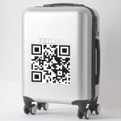 Aangepaste QR-code Storefront Business Window Menu Sticker (Koffer)