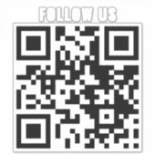 Aangepaste QR-code Storefront Business Window Menu Sticker (Voorkant)