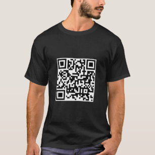 Aangepaste QR-code streepjescode Mannen Sjabloon M T-shirt