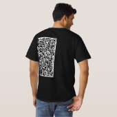 Aangepaste QR-code T-shirt voorbeeld (Achterkant volledig)