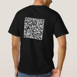 Aangepaste QR-code T-shirt Voorbeeld