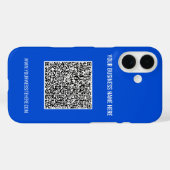 Aangepaste QR-code tekst en kleur iPhone hoesje sj (Achterkant (horizontaal))