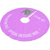 Aangepaste QR Code Tekst en Kleur Kerstboom Rok (Gekanteld)
