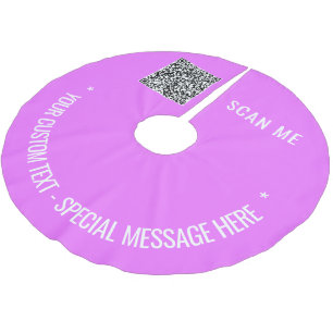 Aangepaste QR Code Tekst en Kleur Kerstboom Rok