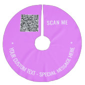 Aangepaste QR Code Tekst en Kleur Kerstboom Rok (Voorkant)