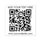 Aangepaste QR-code Tekst Modern bedrijf Zelfinktende Stempel (Design)