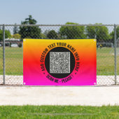 Aangepaste QR-code tekst promotionele banner sjabl (Insitu)