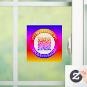 Aangepaste QR-code tekst Zakelijke promotie Ruiter Raamsticker (Huis)