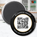 Aangepaste QR-code Tekst zwart wit Magneet<br><div class="desc">Upload een code QR, voeg tekst toe, en creëer gemakkelijk uw gepersonaliseerde magneet. Klik BEWERKEN ONTWERP om de achtergrondkleur of tekstkleur te veranderen. U kunt dit ONTWERP overdragen op andere Zazzle producten en het aanpassen om de meeste Zazzle punten te passen. De standaard design van Studio worden gemaakt in high-resolution...</div>