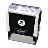 Aangepaste QR-code Tekstinfo Adresstempel Sjabloon Zelfinktende Stempel (Product)