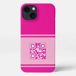 Aangepaste QR Code Telefoonhoes, Zakelijke QR Tele iPhone 13 Hoesje