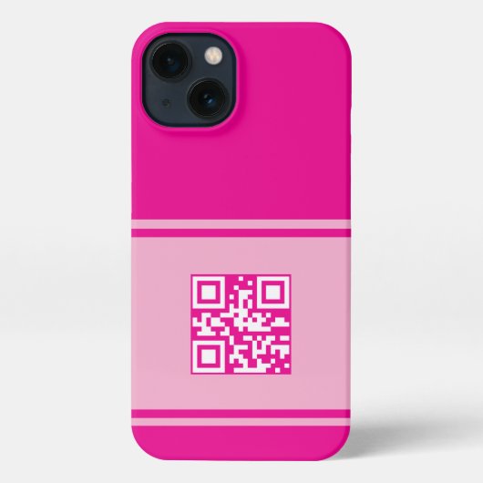 Aangepaste QR Code Telefoonhoes, Zakelijke QR Tele iPhone Hoesje (Achterkant)