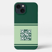 Aangepaste QR Code Telefoonhoes, Zakelijke QR Tele iPhone Hoesje (Achterkant)