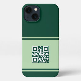 Aangepaste QR Code Telefoonhoes, Zakelijke QR Tele iPhone 13 Hoesje