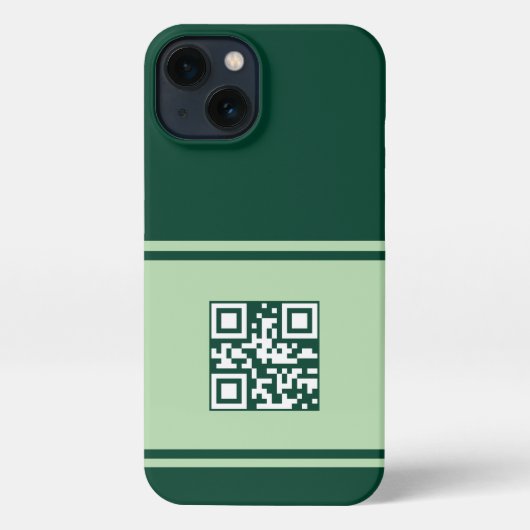 Aangepaste QR Code Telefoonhoes, Zakelijke QR Tele iPhone Hoesje (Achterkant)