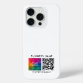 Aangepaste QR-code Uw zakelijke Logo uploaden Wit Case-Mate iPhone Case (Achterkant)