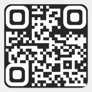 Aangepaste QR-code vierkant ticker Vierkante Sticker
