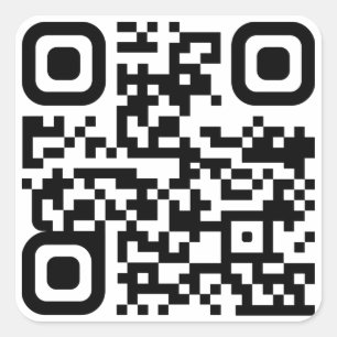 Aangepaste QR-code Vierkante Sticker