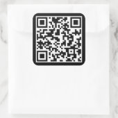 AANGEPASTE QR-CODE VIERKANTE STICKER (Tas)