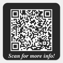 Aangepaste QR-code vierkante Stickers
