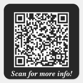 Aangepaste QR-code vierkante Stickers