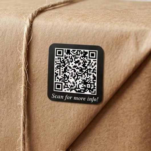 Aangepaste QR-code | Vierkante Stickers