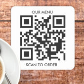 Aangepaste QR-code Vinyl Sticker