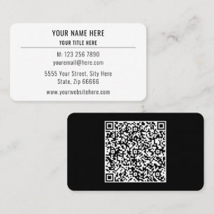 Aangepaste QR Code Visitekaartje Ontwerp uw eigen