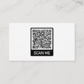 Aangepaste QR-code Visitekaartje uw eigen ontwerp (Achterkant)