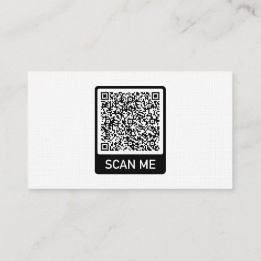 Aangepaste QR-code Visitekaartje uw eigen ontwerp (Achterkant)
