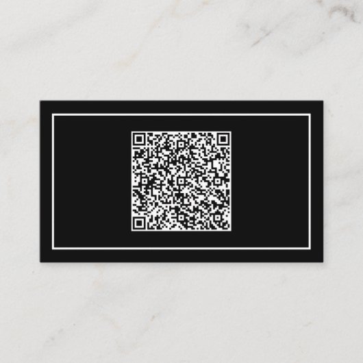 Aangepaste QR-code Visitekaartje uw eigen ontwerp (Voorkant)