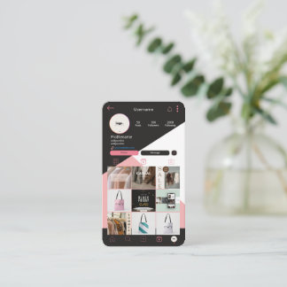 Aangepaste QR-code Visitekaartjes-Logo QR Instagra Visitekaartje