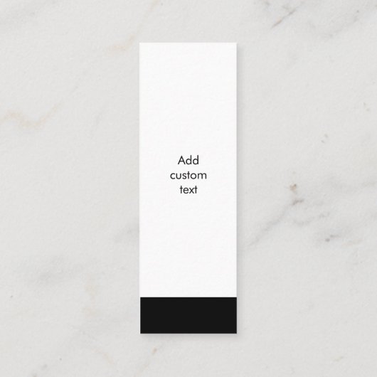 aangepaste qr-code voor bedrijven eenvoudige witte mini visitekaartje (Achterkant)