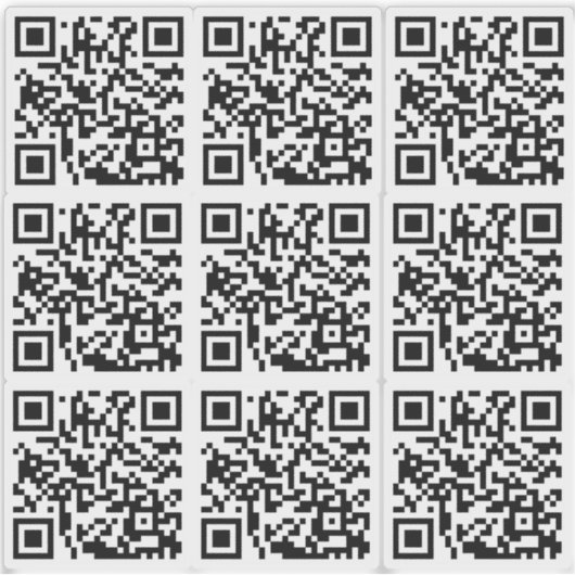 Aangepaste QR-code voor Business & Marketing Aange Sticker (Voorkant)