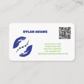 Aangepaste QR-code voor fysiotherapie Visitekaartje (Voorkant)