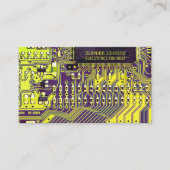 Aangepaste QR-code voor groene, moderne printkaart Visitekaartje (Voorkant)