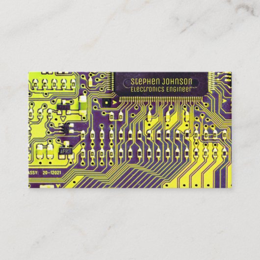 Aangepaste QR-code voor groene, moderne printkaart Visitekaartje (Voorkant)