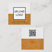 Aangepaste QR-code voor logo van makelaar Contactkaartje (Voorkant / Achterkant)