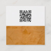 Aangepaste QR-code voor logo van makelaar Contactkaartje (Achterkant)