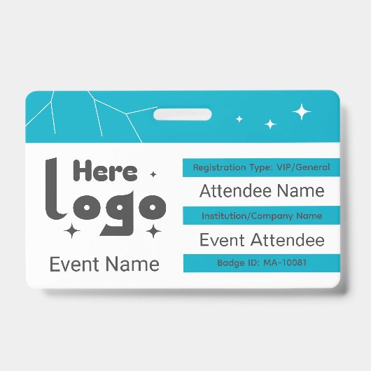 Aangepaste QR-code voor netwerkevenement Badge (Voorzijde)