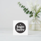 Aangepaste QR-code voor social media-logo Vierkante Visitekaartje (Staand voorkant)