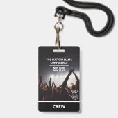 Aangepaste QR-code voor toegangsbewijs conferentie Badge (Voorzijde met lanyard)