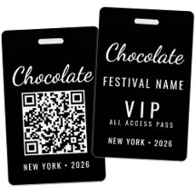 Aangepaste QR-code voor VIP bij chocoladefestival
